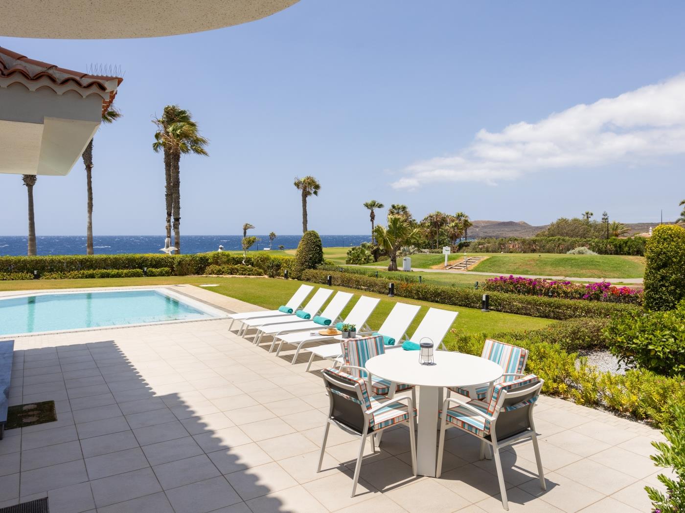 Villa Fiorita | Beachfront + Heated Private Pool in Amarilla Golf