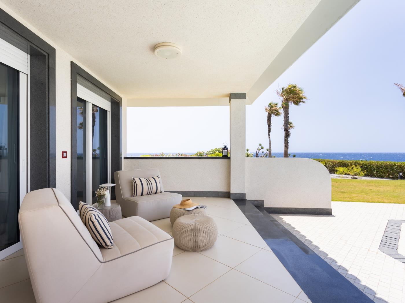 Villa Fiorita | Beachfront + Heated Private Pool in Amarilla Golf